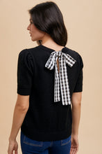 (Final Sale) Gingham Bow Sweater