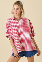 Gingham Oversized Top (Final Sale)