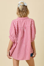 Gingham Oversized Top (Final Sale)