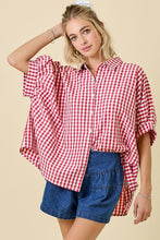 Gingham Oversized Top (Final Sale)