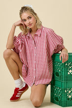 Gingham Oversized Top (Final Sale)