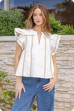 Nicki Lace Trim Blouse