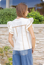 Nicki Lace Trim Blouse