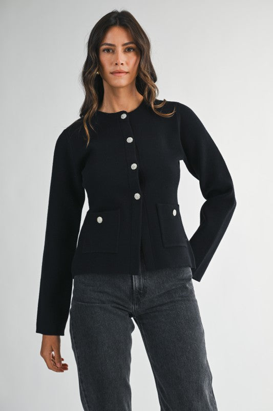 Jewel Button Cardigan