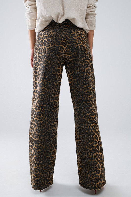 Leopard Print Denim