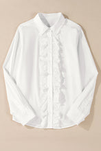 Eyelet Lace Trim Blouse