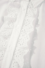 Eyelet Lace Trim Blouse
