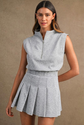 Varsity Pleat Dress