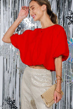 Scarlet Soirée Bubble Top