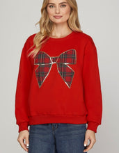 Tartan Bow Sweatshirt (More Colors)