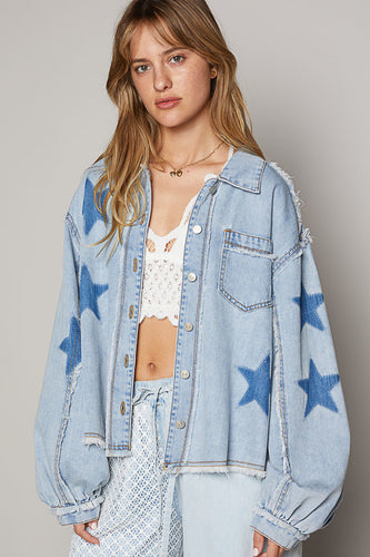 Starry Night Shirt Jacket