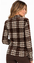 Cocoa Plaid Velvet Top