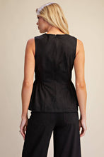 Suede Peplum Top