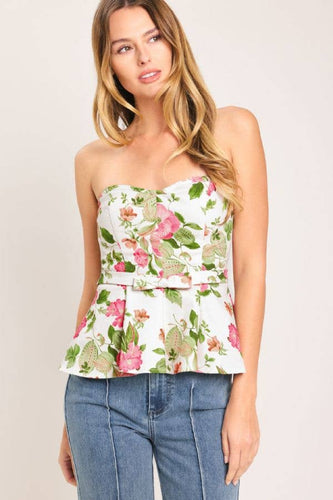 Garden Party Peplum Top
