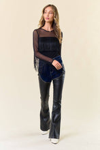 Fringe Mesh Top