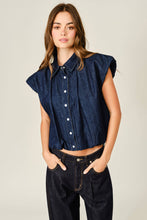 Indigo Pop Bubble Top
