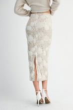 Floral Sequin Skirt
