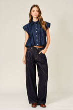 Indigo Pop Bubble Top