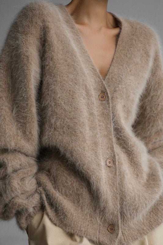 Cloud Nine Fuzzy Cardigan (More Colors)