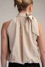 High Neck Tie Top (More Colors)
