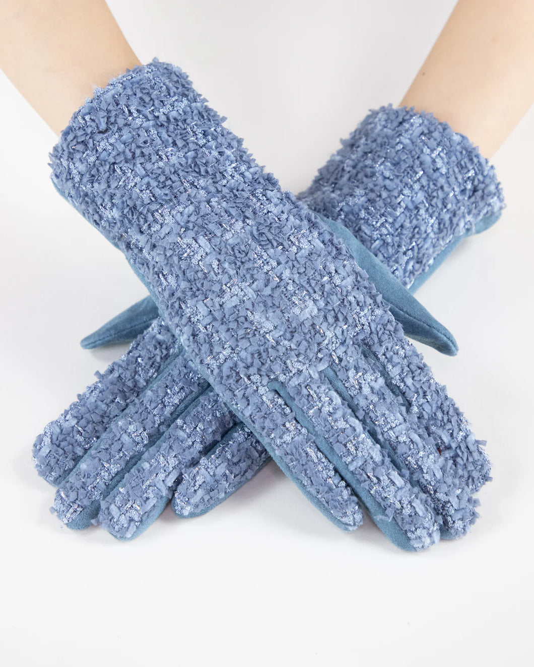 Shimmering Tweed Gloves