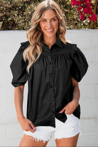 Crisp Puff Sleeve Shirt