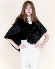 Bow So Chic Faux Fur Cape