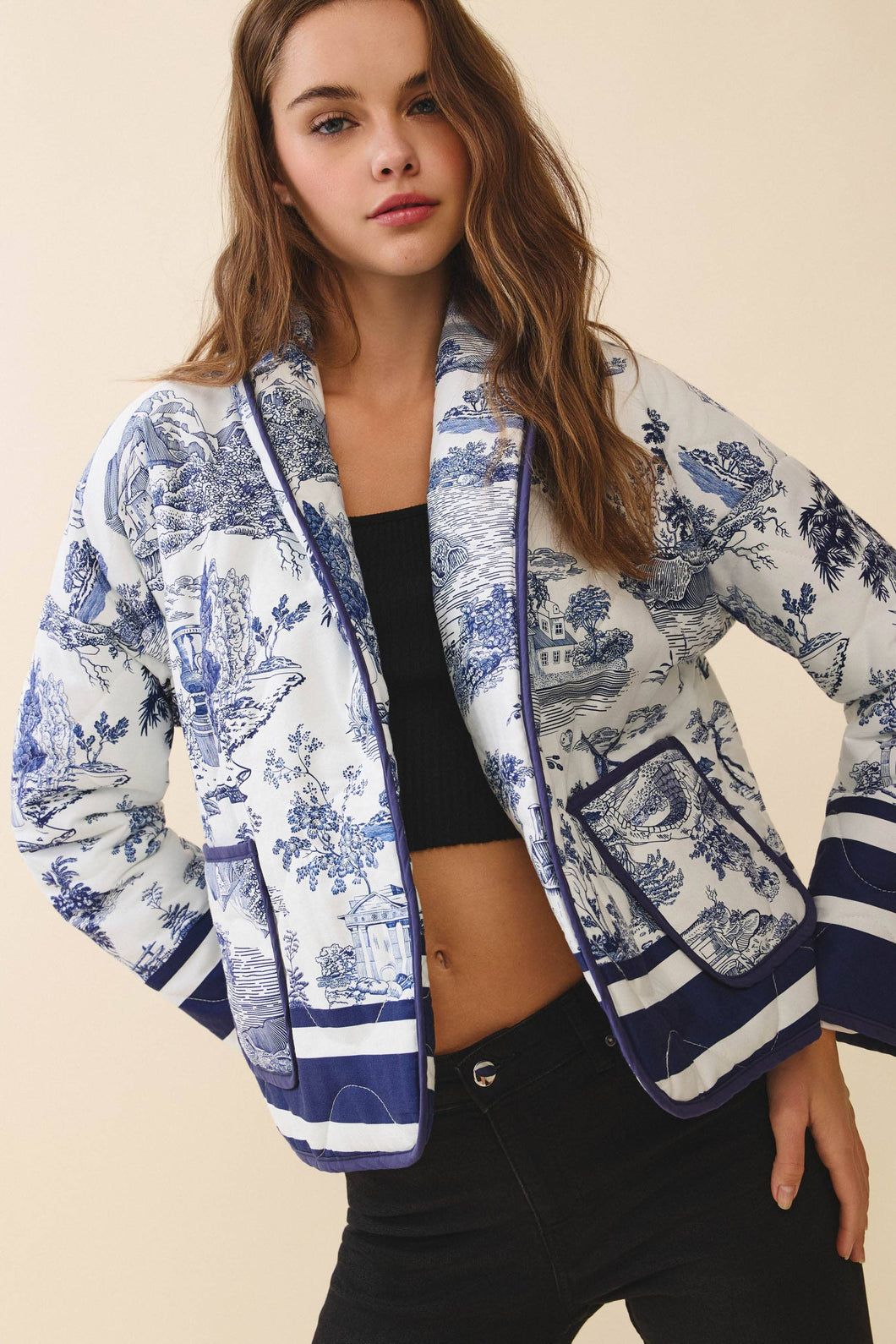 Toile Print Jacket