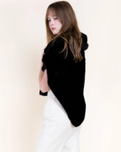 Bow So Chic Faux Fur Cape