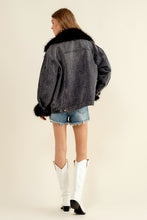 Midnight Faux Fur Jacket