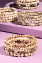 Wood Bead Bracelet Stacks (More Colors)