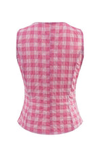 Pink Gingham Twist Tank