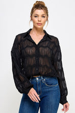 Midnight Sheer Blouse