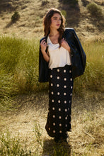 Midnight Dot Midi Skirt