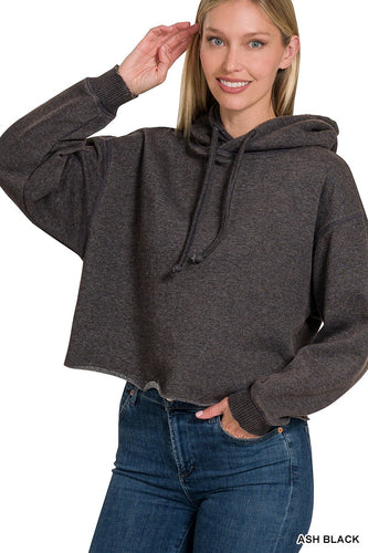 (Final Sale) Acid Washed Fleece Hoodie (More Colors)