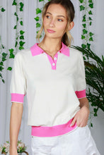 Pink Polo Top
