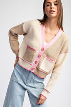 Pink Stitch Cardigan