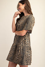 Animal Print Ruffle Dress