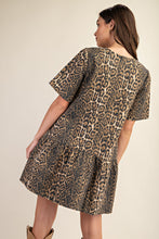 Animal Print Ruffle Dress