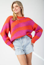 Coral Lipstick Sweater