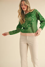 Lace Print Sweater