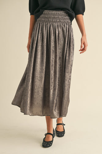 Bronze Maxi Skirt