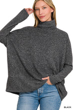 Brushed Turtleneck Top (More Colors)