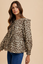 All Leopard Bow Blouse