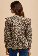 All Leopard Bow Blouse