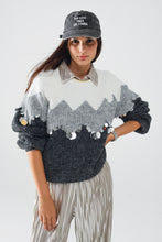 Herringbone Sequin Sweater