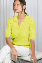 Braided Knit Top