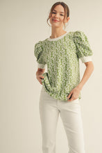 Floral Sage Top