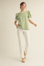 Floral Sage Top