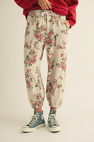 Mixed Floral Jogger
